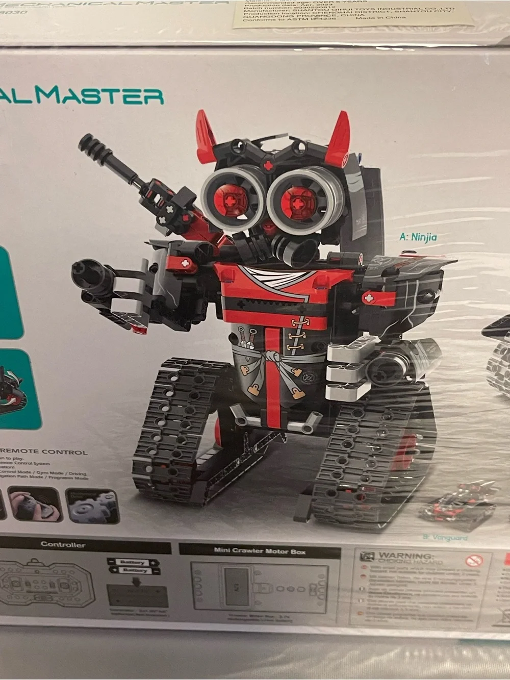 5 in 1 STEM Robot Building Kit App & Remote Control Samurai/Ninja Go Blocks NEW